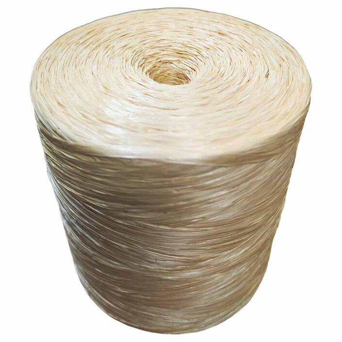 ( 500 Gram ) PP Rafya İpi No:3 Krem - 1