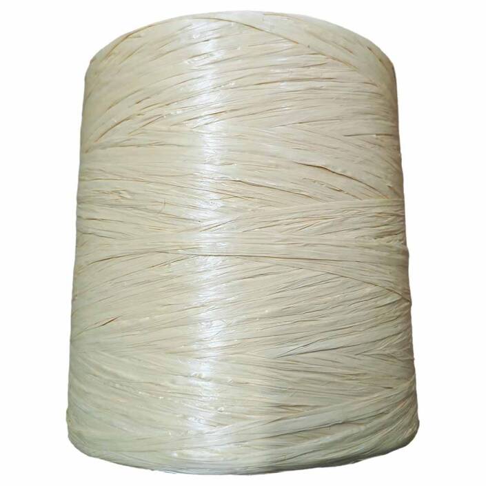 ( 500 Gram ) PP Rafya İpi No:3 Krem - 2