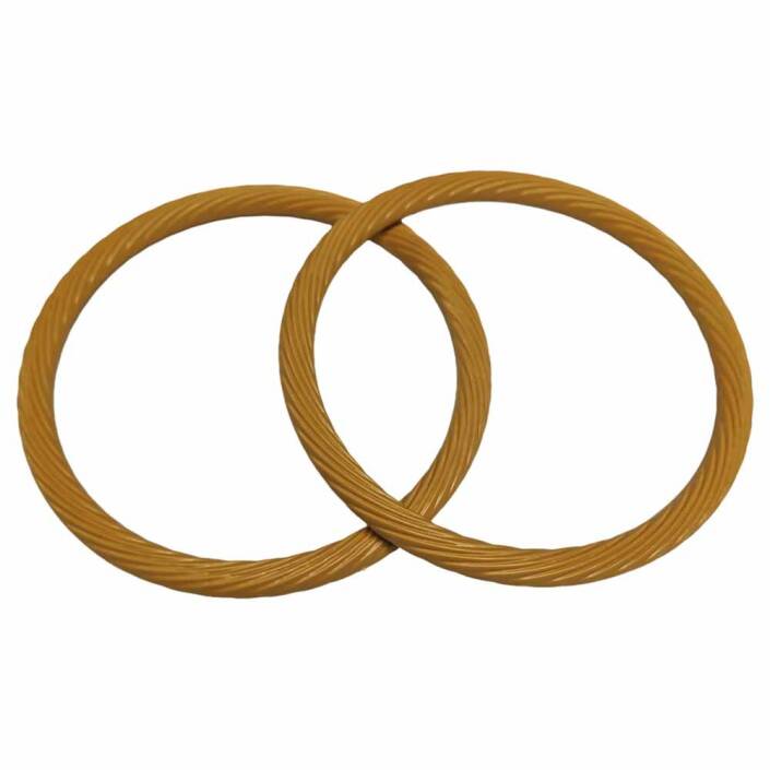 Bambu Görünümlü Akrilik Çanta Sap Rattan Model - 1