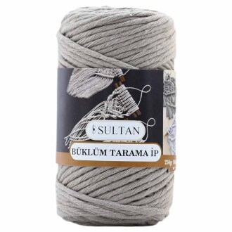 Büklüm Makrome Tarama İpi 04 Koyu Bej ( 250 Gr ) - Sultan