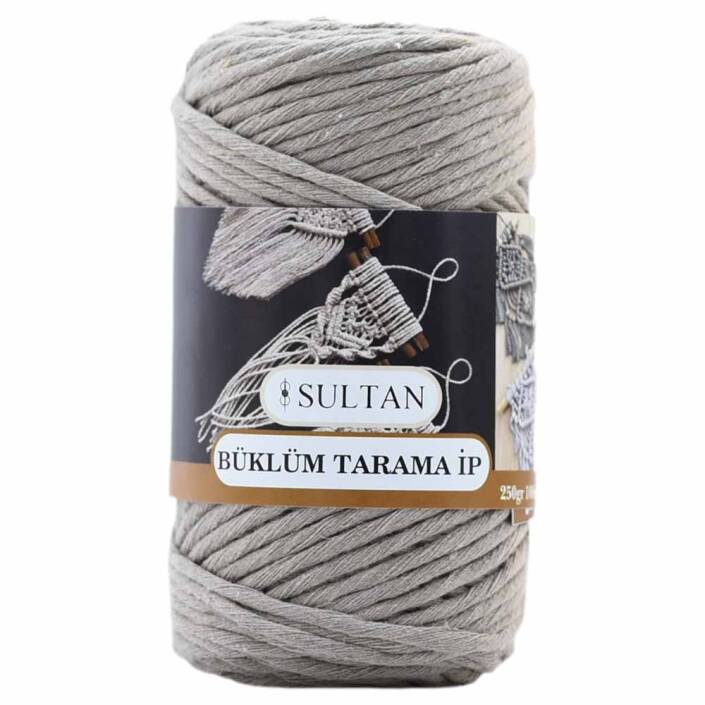 Büklüm Makrome Tarama İpi 04 Koyu Bej ( 250 Gr ) - 1