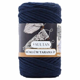 Büklüm Makrome Tarama İpi 19 Lacivert ( 250 Gr ) - Sultan
