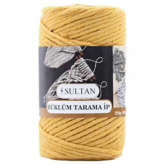 Büklüm Makrome Tarama İpi 21 Hardal ( 250 Gr ) - Sultan