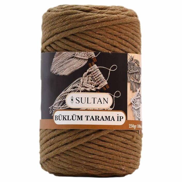 Büklüm Makrome Tarama İpi 22 Karamel ( 250 Gr ) - 1