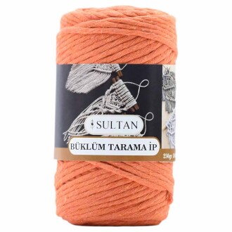 Büklüm Makrome Tarama İpi 23 Turuncu ( 250 Gr ) - Sultan