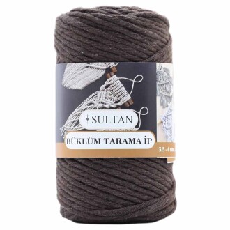 Büklüm Makrome Tarama İpi 31 Koyu Kahve ( 250 Gr ) - Sultan