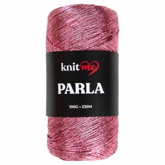 Knit Me Parla Simli İp ( 100 Gram ) Gül Kurusu - Knit Me