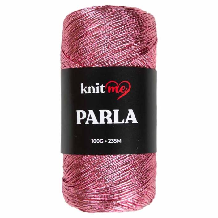 Knit Me Parla Simli İp ( 100 Gram ) Gül Kurusu - 1