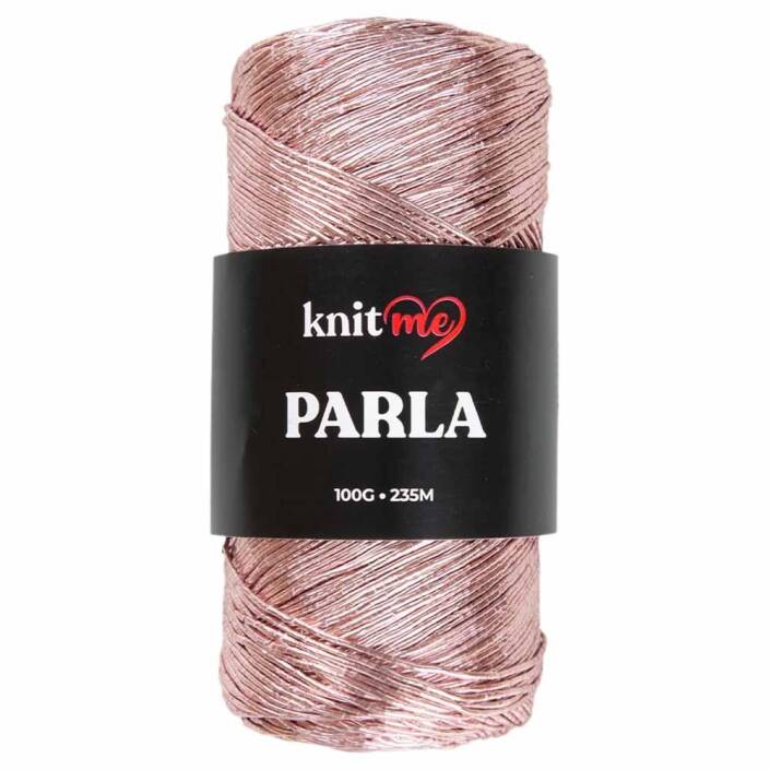 Knit Me Parla Simli İp ( 100 Gram ) Pudra - 1