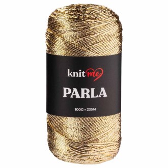 Knit Me Parla Simli İp ( 100 Gram ) Rose Altın - Knit Me