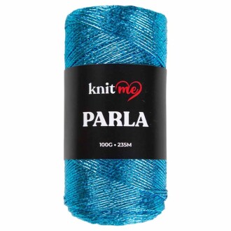 Knit Me Parla Simli İp ( 100 Gram ) Turkuaz - Knit Me