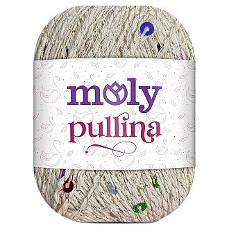 Moly Pullina Simli Örgü İpi ( 50 Gr ) 12 Krem - Moly