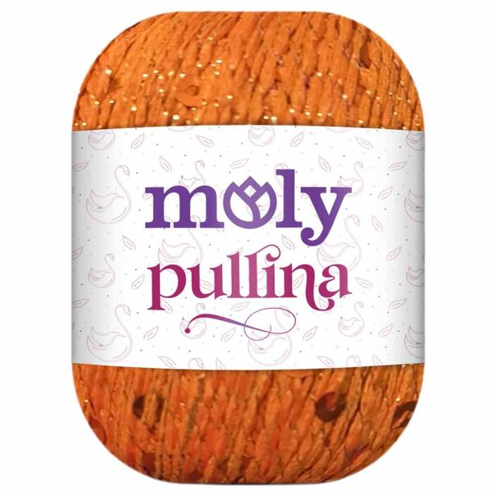 Moly Pullina Simli Örgü İpi ( 50 Gr ) 28 Turuncu - 1