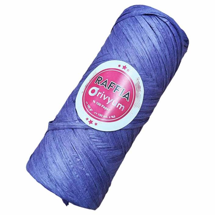 Orivyum Rafya İpi ( 100 Gram ) Mor - 1