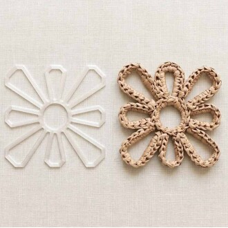 Plastik Papatya Motif Model 1 ( 10 Adet ) - 4