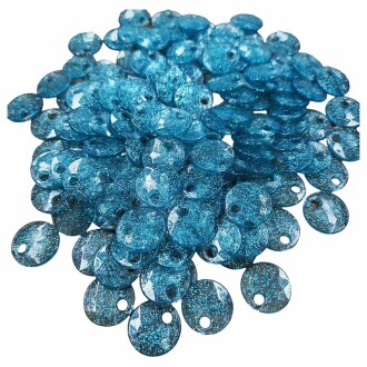 Sedef Görünümlü Plastil Pul ( 100 Gram ) Simli Turkuaz - Orivyum